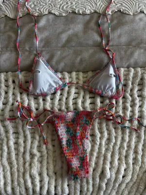 colorful womens bikini set Multiple thumbnail 2