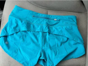 hawaiian blue lululemon speed up shorts tall thumbnail 2