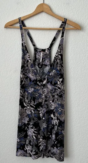 Free People Purple Floral Dress thumbnail 2