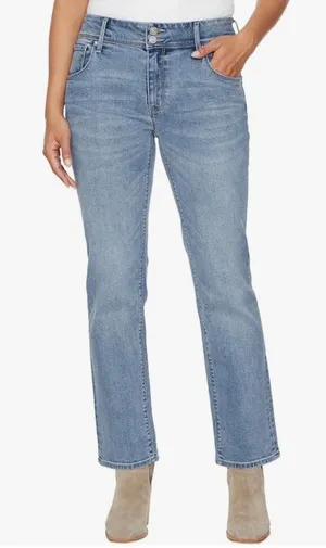 Hudson Women's Mid-Rise Slim Straight Leg Jeans thumbnail 1