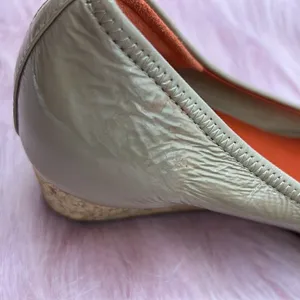 Cole Haan Nike Air cork heel taupe open toe shoes thumbnail 6