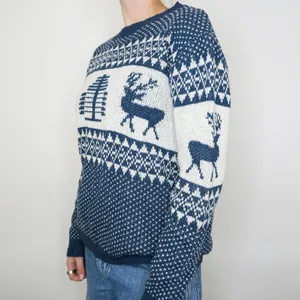 Vintage 90s Nordic Reindeer Christmas Sweater thumbnail 2