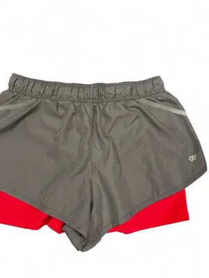 LEG3ND 2-in-1 Running Shorts – Gray / Red thumbnail 2