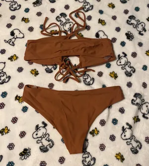 SheIn Brown Bikini thumbnail 2