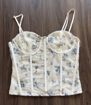 Pretty Garbage Corset Top Yellow Size M thumbnail 1