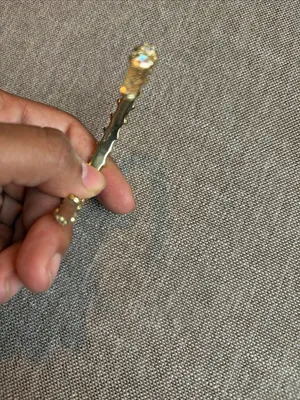 Kendra Scott Keziah Golden Obsidian Vintage Gold Cuff Bracelet thumbnail 4
