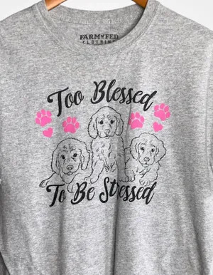 Gray Puppies Graphic Print Tee Women’s XL thumbnail 1