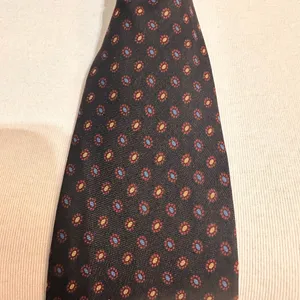 Vintage Brooks Brothers Makers England Men's Tie Silk Brown Geometric Necktie thumbnail 6