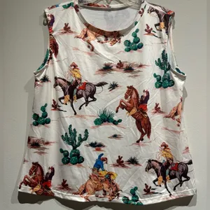 NWOT Ride ‘em Cowboy sleeveless shirt in XXL thumbnail 1