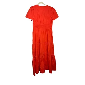 Quince Organic Cotton Poplin Tiered Maxi Dress Sz.M thumbnail 7
