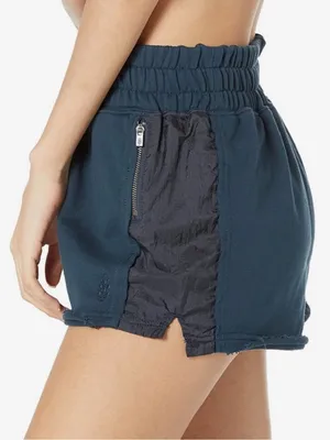 NWT! Free People Movement Shorts Half Way There Navy Color Block Size M thumbnail 2