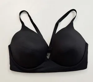 Victorias Secret Lightly Lined Plunge Bra Bralette Molded Cup Padded Black thumbnail 1
