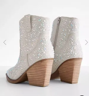Bedazzled Booties Size 10 thumbnail 3