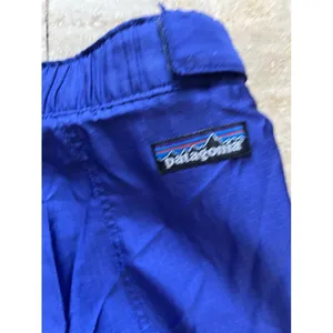 Vintage Patagonia women Blue Waterproof windbreaker Track Pants w Side Zippers M thumbnail 5