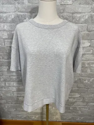 Tasc Classic Crewneck Short-Sleeve Tee in Light Gray thumbnail 1