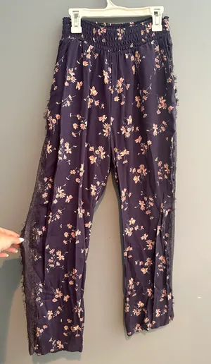 Flowy Floral Pants Multi thumbnail 1