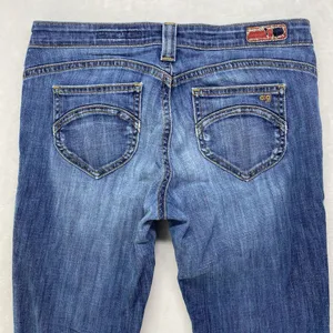 Adriano Goldschmied The Damsel Jeans Womens 28R Blue Denim Straight‎ Made In USA thumbnail 1