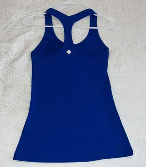 LULULEMON COOL RACERBACK - ROYAL BLUE - size 4 thumbnail 1
