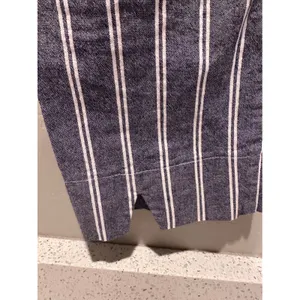 Brandy Melville John Galt Blue Gray White Pinstripe Cotton Trouser‎ Pants XS thumbnail 7