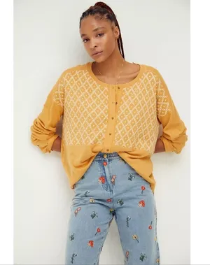 FREE PEOPLE Free Sport Henley Long Sleeve Top thumbnail 1