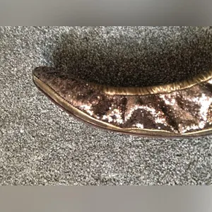 Tory Burch Glitter Sequin Eddie Ballet Flats in Copper Size 6.5 US Women’s Shoe thumbnail 11