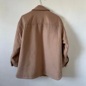 Abercrombie & Fitch Womens XS Oversized Shacket Light Beige Utility Jacket thumbnail 8