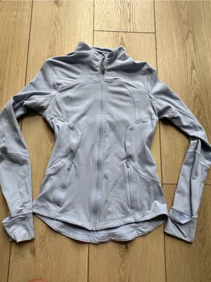Lululemon Define Jacket Luon Chambray Light Blue Size 8 Zip Up Athletic Coat thumbnail 10
