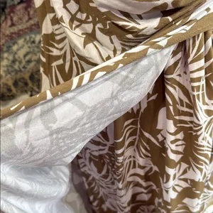 Tommy Bahama White and Tan Leaf Print Dress thumbnail 4