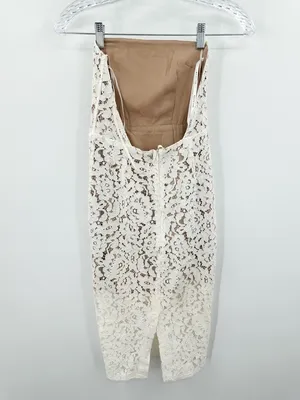 White‎ Fox Boutique Love and Adore White Lace Dress Size XS thumbnail 3