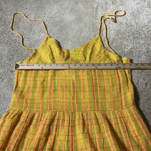 Free People Boho Sun Valley Midi Summer Dress Gauze Plaid Tiered OB1722085 XS‎ thumbnail 7