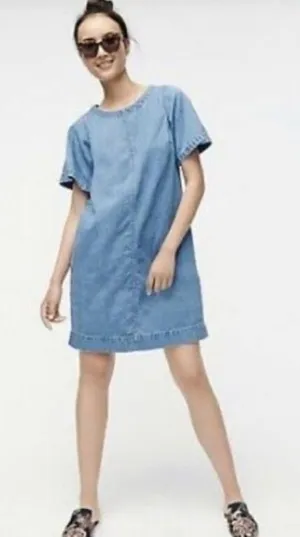 J. Crew Shift Denim Dress‎ thumbnail 1