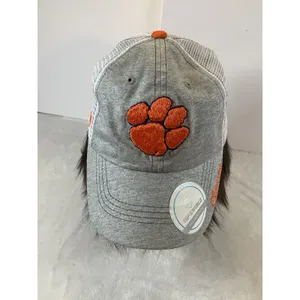 Clemson Tigers Top of the World Trucker Snapback Hat‎ Ladies Silver Sparkle NWT thumbnail 2