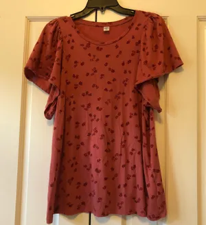 Flutter Sleeve Floral Top thumbnail 1