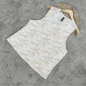Vuori Women’s Sunset Tank Top Sleeveless Pima Cotton Slub in Bisque Camo XL thumbnail 3