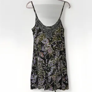 Free People Western Royalty Beaded Dark Floral Boho Sundress S Whimsigoth Fairy thumbnail 3
