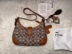 Coach Hampton Hobo jacquard Shoulder Bag thumbnail 3