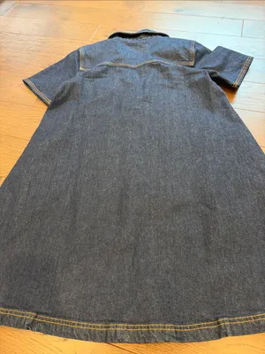 LOFT Mini Denim Pocket Dress Size Small - C1-303 thumbnail 8