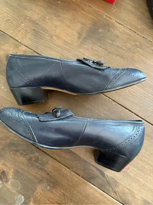 40s style loafer heels Blue Size 8.5 thumbnail 2