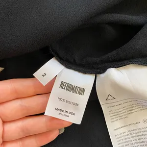 Reformation Black tie back mini dress thumbnail 5