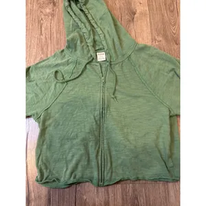Vintage y2k PINK Victoria's Secret Full Zip Hoodie Sweatshirt Womens‎ Medium thumbnail 5