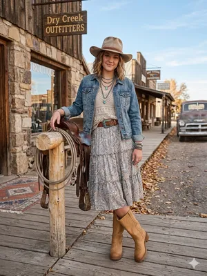 NY&C mid-calf western-style boots women’s western chic , bohemian size 8.5 thumbnail 2