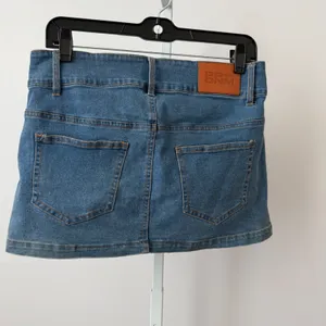 Princess Polly sz 6 Blue‎ Denim Mini Skirt Low Rise Stretch Y2K Indie Sleaze thumbnail 6