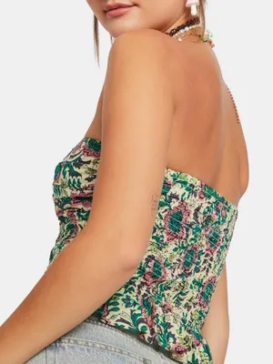 Free People One More Time Tube Top in Tea Combo Size Small thumbnail 7