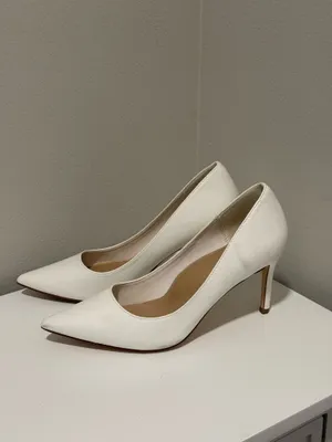 Justfab white pumps thumbnail 2