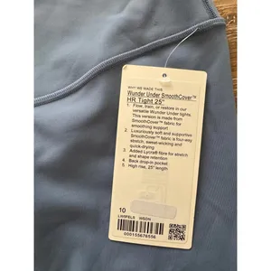 Lululemon Wunder Under SmoothCover High Rise 25” Washed Denim Size 10 NWT thumbnail 5