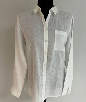 Meraki moon Button Down Linen Tunic thumbnail 1