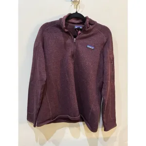 Patagonia Better Sweater Womens Plum 1/4 Zip Fleece Size XL Preppy Outdoors thumbnail 2