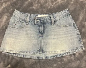 Hollister Denim Mini Skirt thumbnail 1