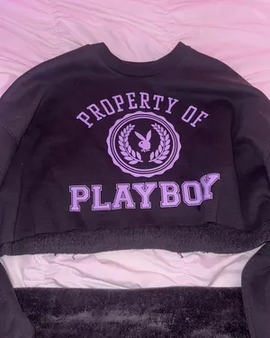  Playboy Cropped Sweatshirt thumbnail 1