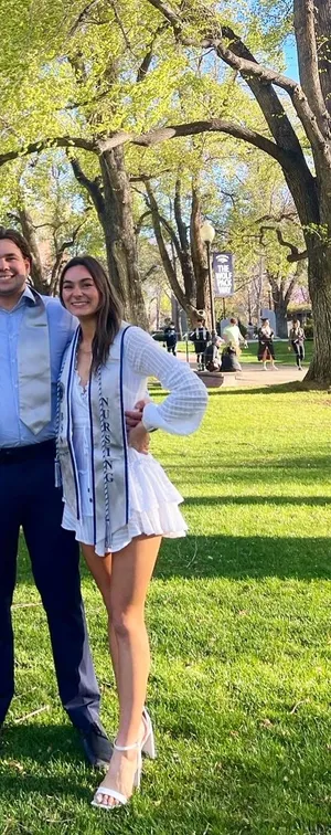 Saints + Secrets White Graduation Dress thumbnail 3